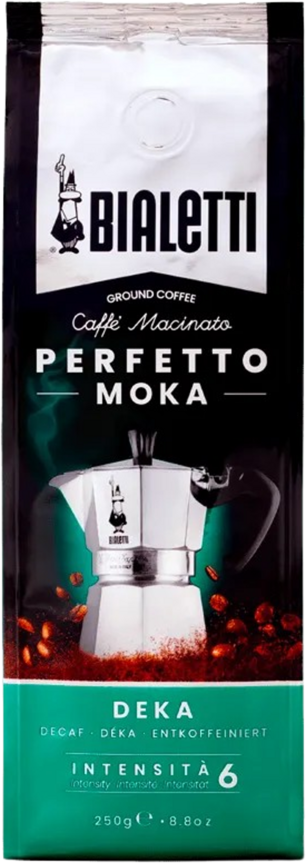 DEKA "Perfetto Moka" Ground Decaf Coffee, 250g