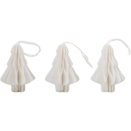 Eulenschnitt Papieranhänger Tanne 3er Set natur - 1 Set