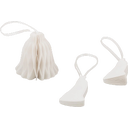 Eulenschnitt Papieranhänger Glocke 3er Set natur - 1 Set