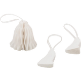Eulenschnitt Paper Bell Pendant - Set of 3, natural