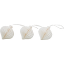 Eulenschnitt Papieranhänger 3er Set 7cm - natur