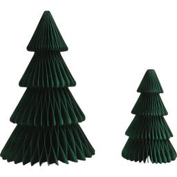Eulenschnitt Dark Green Paper Fir Trees - Set of 2 - 1 set