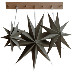 Eulenschnitt Étoiles en Papier - Lot de 3 - gris