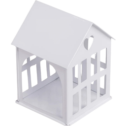 Eulenschnitt White Metal House - small (11.5 x 11.5 x 15.5 cm)