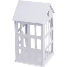 Eulenschnitt White Metal House - medium (11.5 x 11.5 x 20 cm)