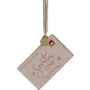 Decoración para Árbol de Navidad - Carta de Navidad - 1 ud.