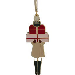 Eulenschnitt Baumschmuck Weihnachtsmädchen - 1 Stk