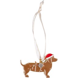 Eulenschnitt Tree Decoration - Christmas Dachshund - 1 item