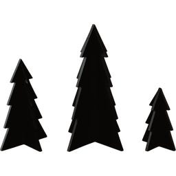 Eulenschnitt Alberi di Natale, Set da 3 Pezzi - Nero