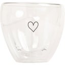 Eulenschnitt Double-walled Heart-shaped Glass - Heart - 200 ml