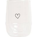 Eulenschnitt Double-walled Glass - Heart - 300 ml