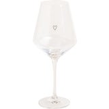 Eulenschnitt Wijnglas met Hart