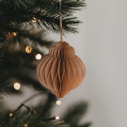 Eulenschnitt Paper Pendants - Set of 3, 10 cm - brown