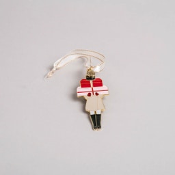Eulenschnitt Baumschmuck Weihnachtsmädchen