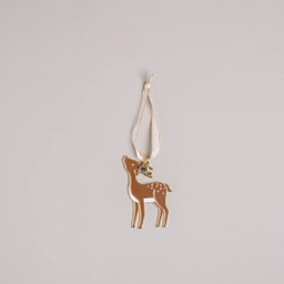 Eulenschnitt Baumschmuck Reh
