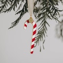 Eulenschnitt Baumschmuck Zuckerstange