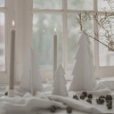 Eulenschnitt Dennenbomen - Set van 3 - Wit