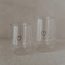 Eulenschnitt Dubbelwandig Glas met Hart