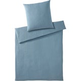 Set Copripiumino in Mussola Smooth - Blu Fumo