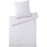 elegante Bettwäsche-Set Musselin Smooth Weiß