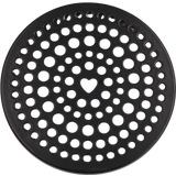 Coperchio in Metallo con Portafiori - Nero