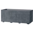 Plantenbak Millenium 59 cm met Waterreservoir, Sandstone, Asgrijs
