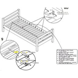 Pezzi di Ricambio - 4531-0024 Nastro di collegamento (ricambio rete a doghe Flexa) per White e Classic