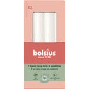 bolsius Essentials - Candele a Stelo (8 Pezzi) - bianco nuvoloso