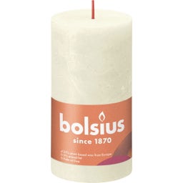 bolsius Rustic Candle 13/6.8 cm - Soft pearl