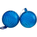 Byon Opacity - Bolas de Navidad, Grandes - Azul