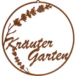 Badeko Rust Patina Sign - Kräutergarten - 1 item