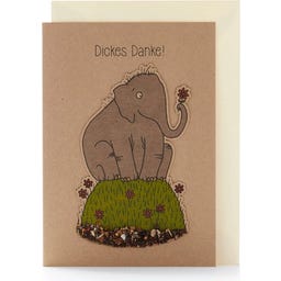 Biglietto d'Auguri con Carta Semi - Dickes Danke - 1 pz.