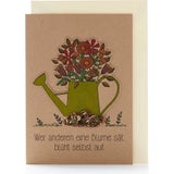 Grußkarte "Wer anderen eine Blume sät, blüht selbst auf"