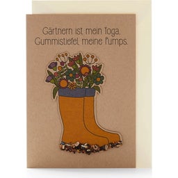 Blühende Grußkarte 
