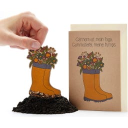 Tarjeta de felicitación floral - La jardinería es mi pasión - 1 ud.