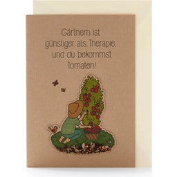 Grußkarte mit Saatstecker
