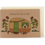 Biglietto d'Auguri con Carta Semi - Zuhause ist, wo du bist