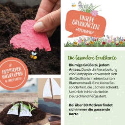 Grußkarte mit Saatstecker