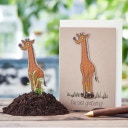 Grußkarte mit Saatstecker