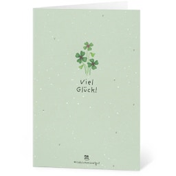 Seed Paper Greeting Card - Viel Glück