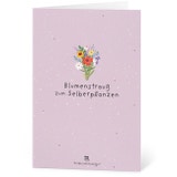 Voščilnica iz semenskega papirja "Blumenstrauß zum Selberpflanzen"