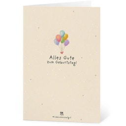 Seed Paper Greeting Card - Alles Gute