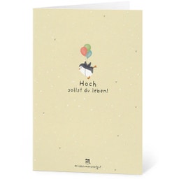 Seed Paper Greeting Card - Hoch sollst du leben
