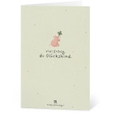 Grußkarten aus Saatpapier - Viel Erfolg du Glückskind