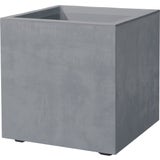 Pflanztopf "Quadro Millenium" mit Wasserreservoir - Aschgrau