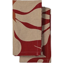 Edith Tea Towel - bordeaux