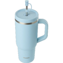 Qwetch Isotherme Inox Travel Cup - Mat - 900ml - Pastel blue