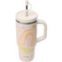 Insulated Travel Cup Inox - Waves - 900 ml