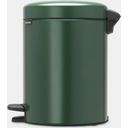 NewIcon - Pattumiera a Pedale 5 L con Inserto in Plastica - Pine Green