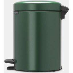 NewIcon - Pattumiera a Pedale 5 L con Inserto in Plastica - Pine Green